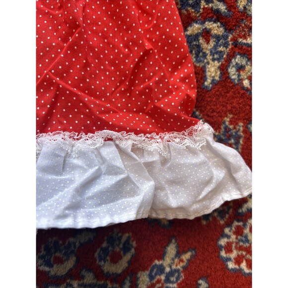 VTG Baby Sears Smocked Red Polka Dot Dress Size Medium (12 months IMO) - Picture 4 of 7